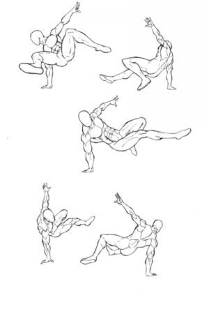 Drawing Masculine Action Poses - Creating Action Figures