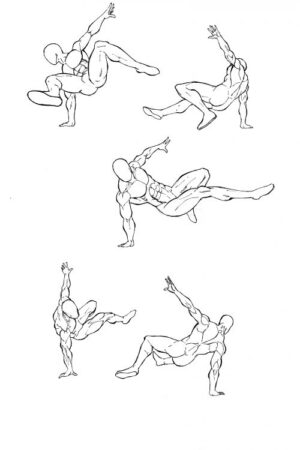 240 Dynamic Action Pose Reference Pictures